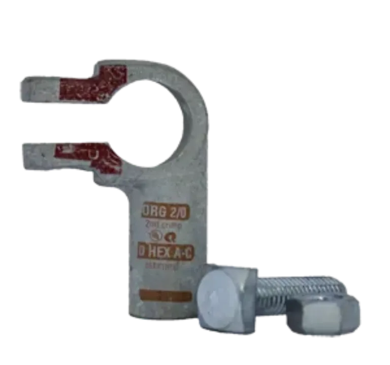 BATTERY TERMINAL CRIMP-TOP 2/0 GAUGE, LT HAND ELBOW, POS