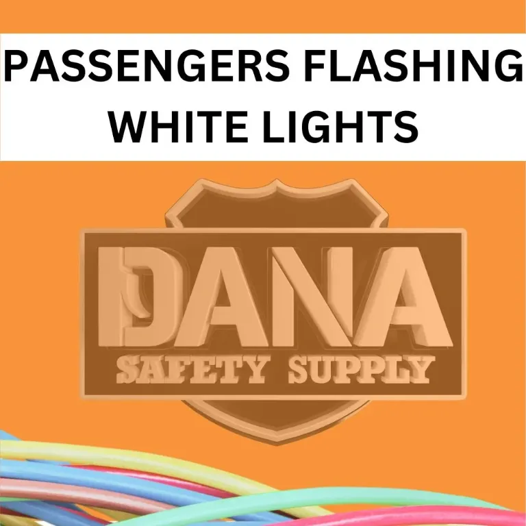PASSENGERS FLASHING WHITE LIGHTS 16 GA GXL 500' ORANGE/WHITE