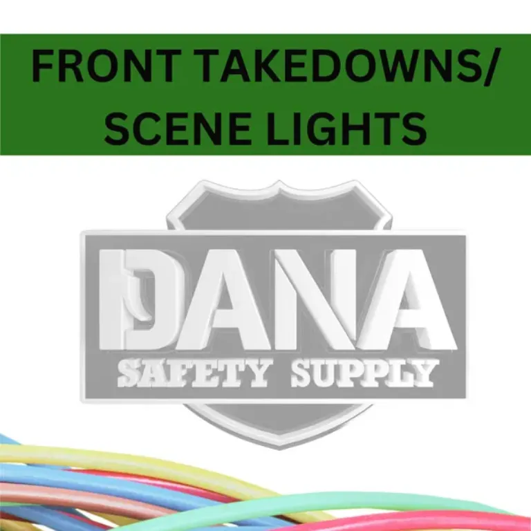 FRONT TAKEDOWNS/SCENE LIGHTS 16 GA GXL 500' WHITE/GREEN