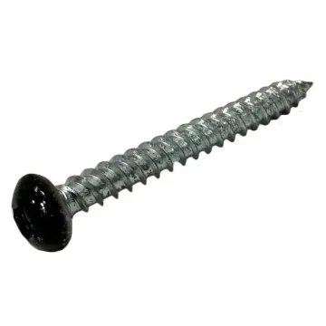 METAL SCREW HEX WASHER HD BLACK #10 X 2"