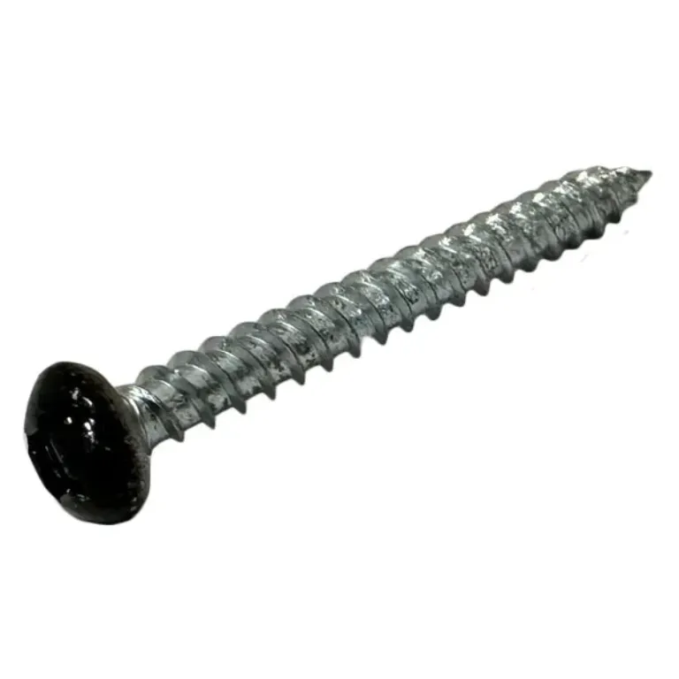 METAL SCREW HEX WASHER HD BLACK #10 X 2"