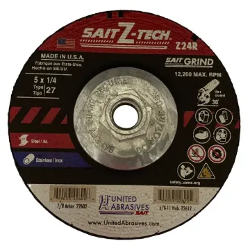 GRINDING WHEEL TYPE 27 5 X 1/4 5/8-11 ARBOR