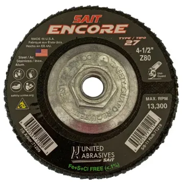 FLAP DISC REGULAR DENSITY 4-1/2 X 5/8 40 GRIT