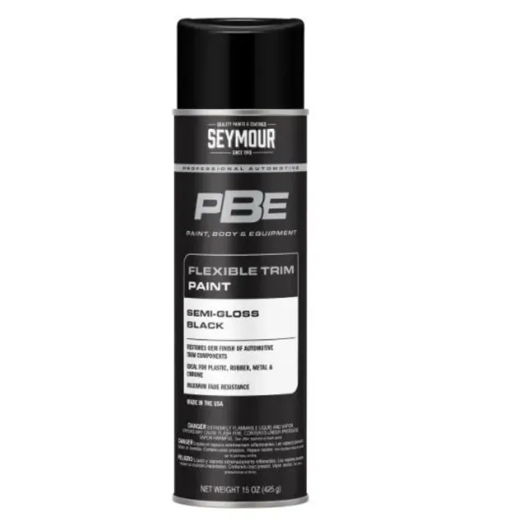 SPRAY PAINT - PBE TRIM AND BUMPER , NET WT 15 OZ, SEMI GLOSS BLACK